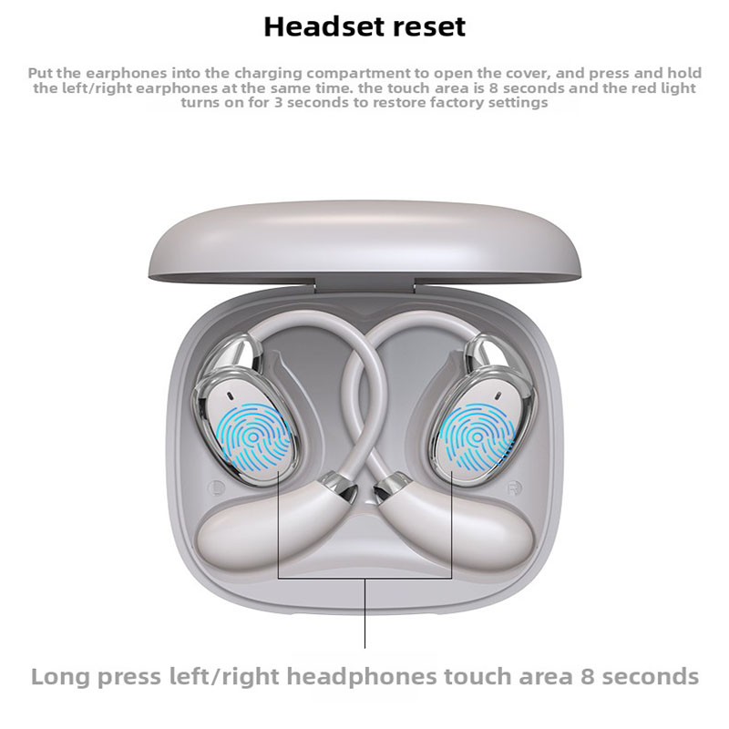 AI智能翻译耳机 V18跨境超长续航电量显示半入耳挂耳式蓝牙耳机