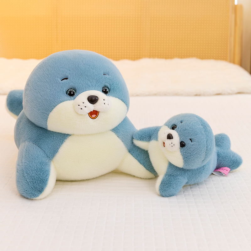 Cute seal and whale plush toys from the aquarium, popular imitation little turtles, and fluffy stuffed dolls as birthday gifts Specification drawing