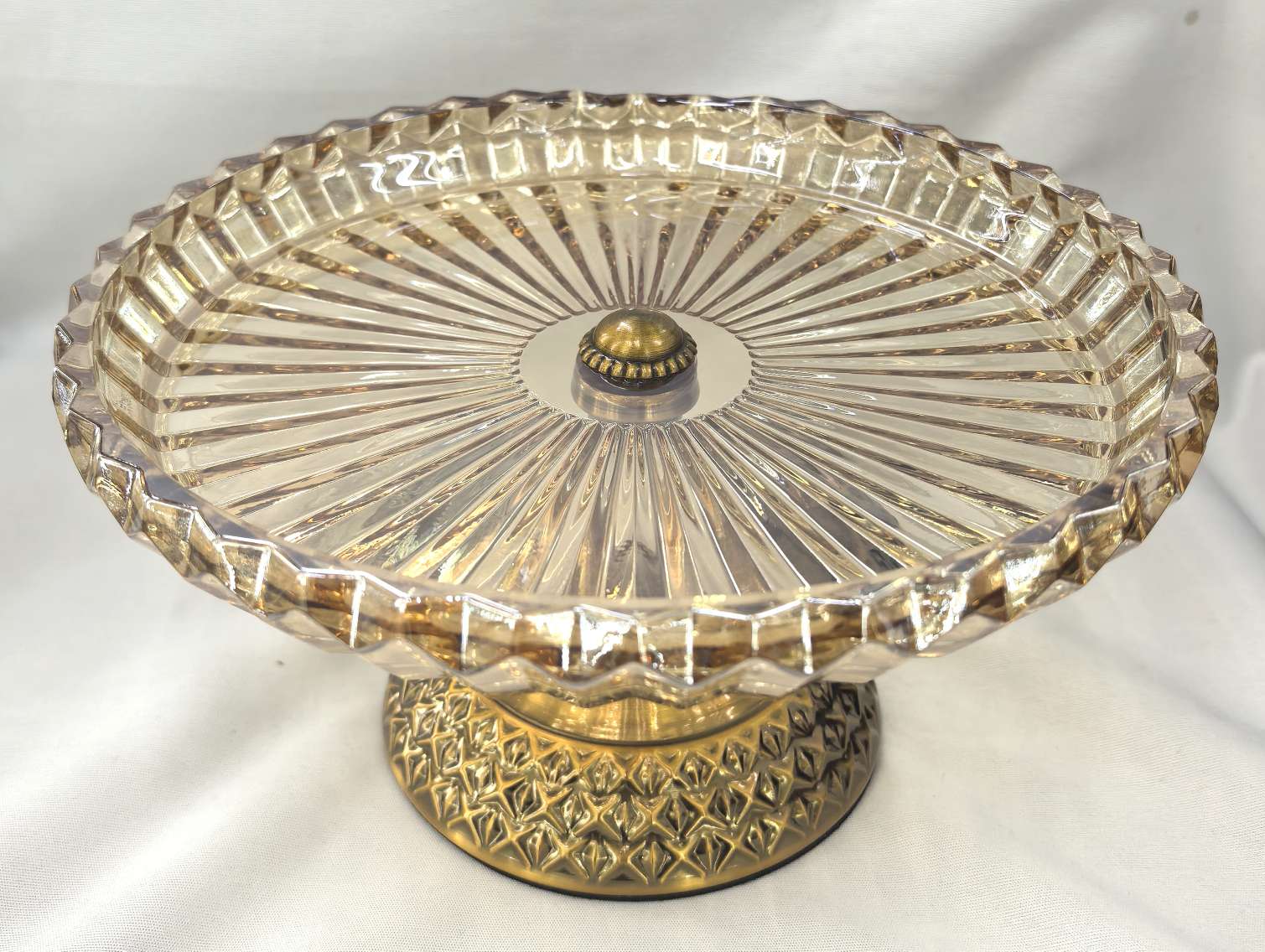 工艺品玻璃珠水晶玻璃瓶带插仿真花摆件透明大孔礼品收藏品