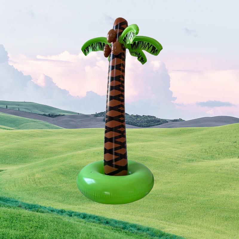 Cross-border inflatable coconut tree palm tree Hawaiian beach inflatable toy pvc large coconut tree party decoration Specification drawing