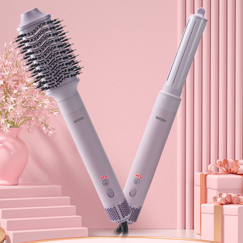 Kangmeisi Cross-Border High-Speed Six-In-One Hot Air Comb, Multi-Functional Curling Iron, Hair Dryer, Curling And Straightening Dual-Purpose Automatic Curling Iron Application Scenario