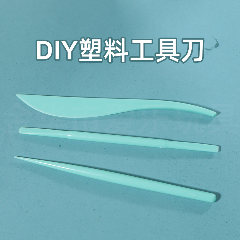 Professional edition ultra-light clay soft clay tools, shaping knife, clay shaping knife, creasing knife 3-piece set, rod and needle clay tools details Picture