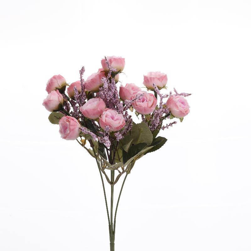 北欧小玫瑰把束仿真家居装饰绢花客厅软装仿真玫瑰仿真花花详情2