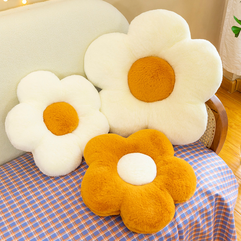Xiaohongshu's popular flower seat cushion, round plush chair cushion, frellia flower bay window seat cushion, memory foam bottom cushion Application Scenario