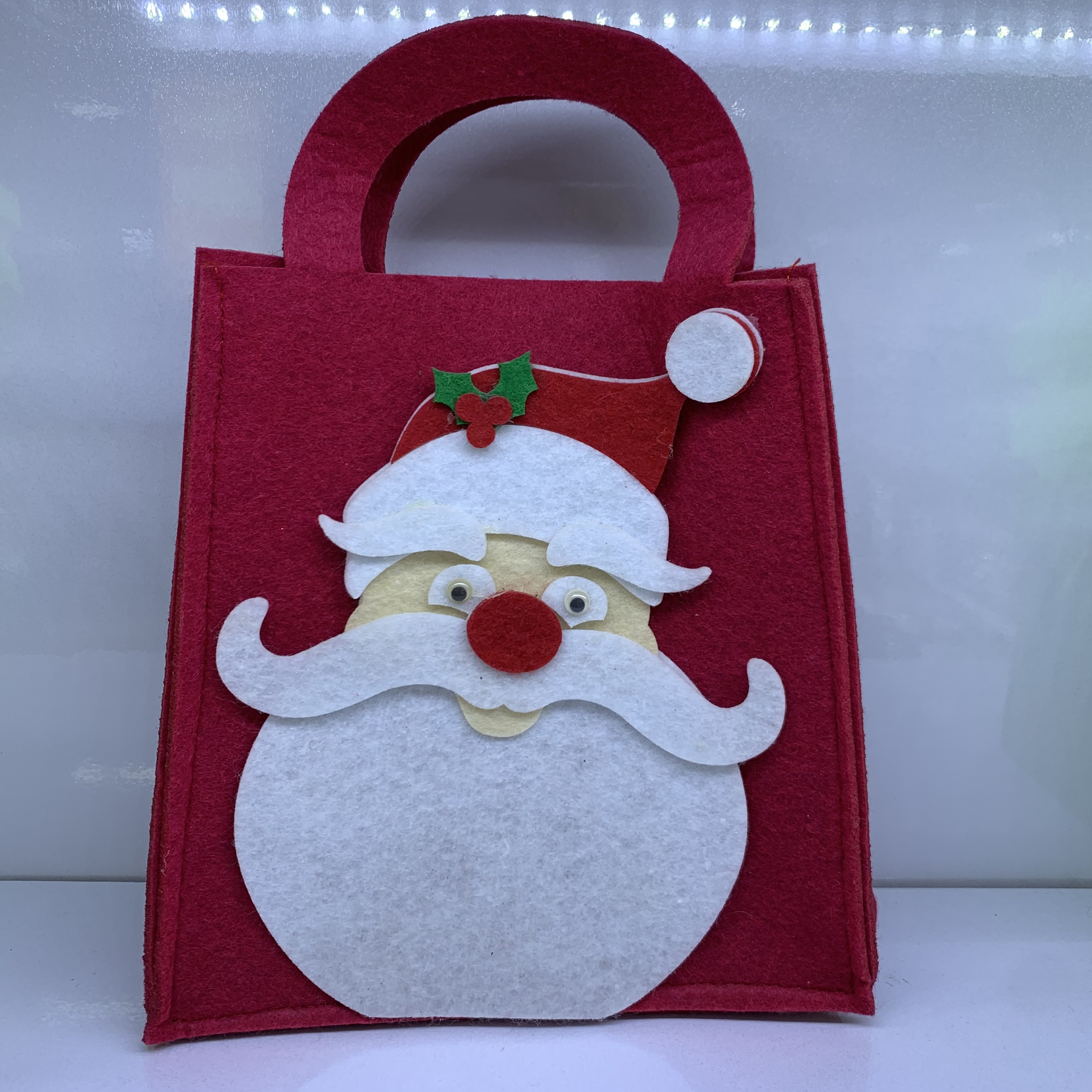 毛毡布圣诞用品圣诞礼物袋糖果袋插花桶糖果罐桌面装饰送礼详情6