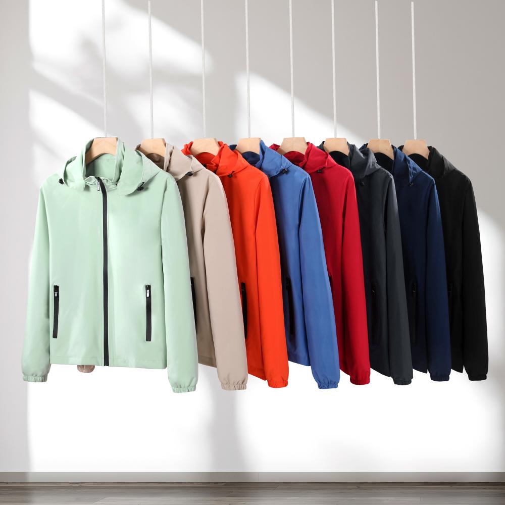 The YIMS-672 thin windbreaker and down jacket has a detachable cap pic 1