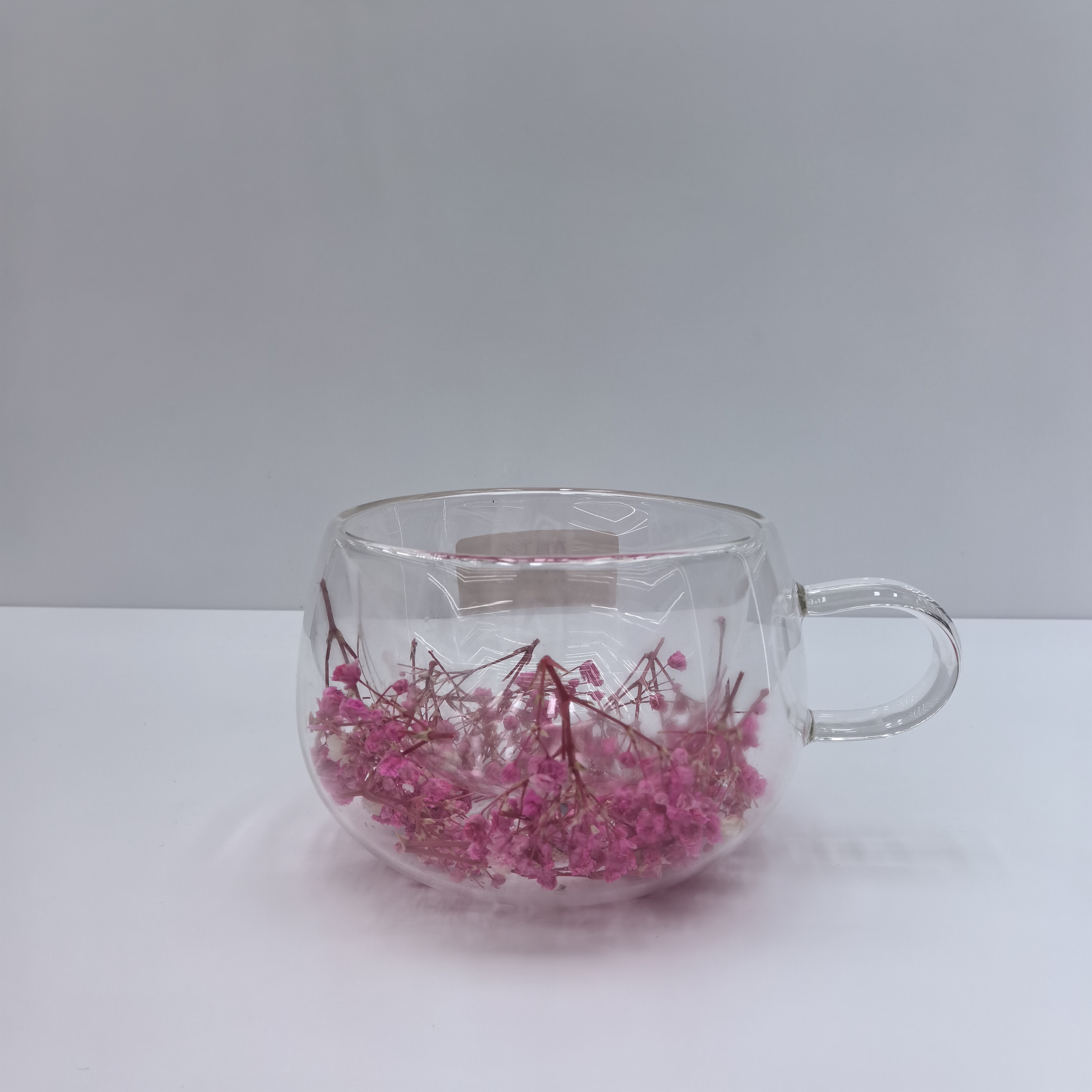 New brand export double-layer high borosilicate glass dry flower cup, heat-resistant small 350ml, summer tea brewing cup, Langxu drinking cup, jade crystal glass cup, bamboo joint cup, dry flower glass cup, coffee cup, commercial beverage cup details Picture