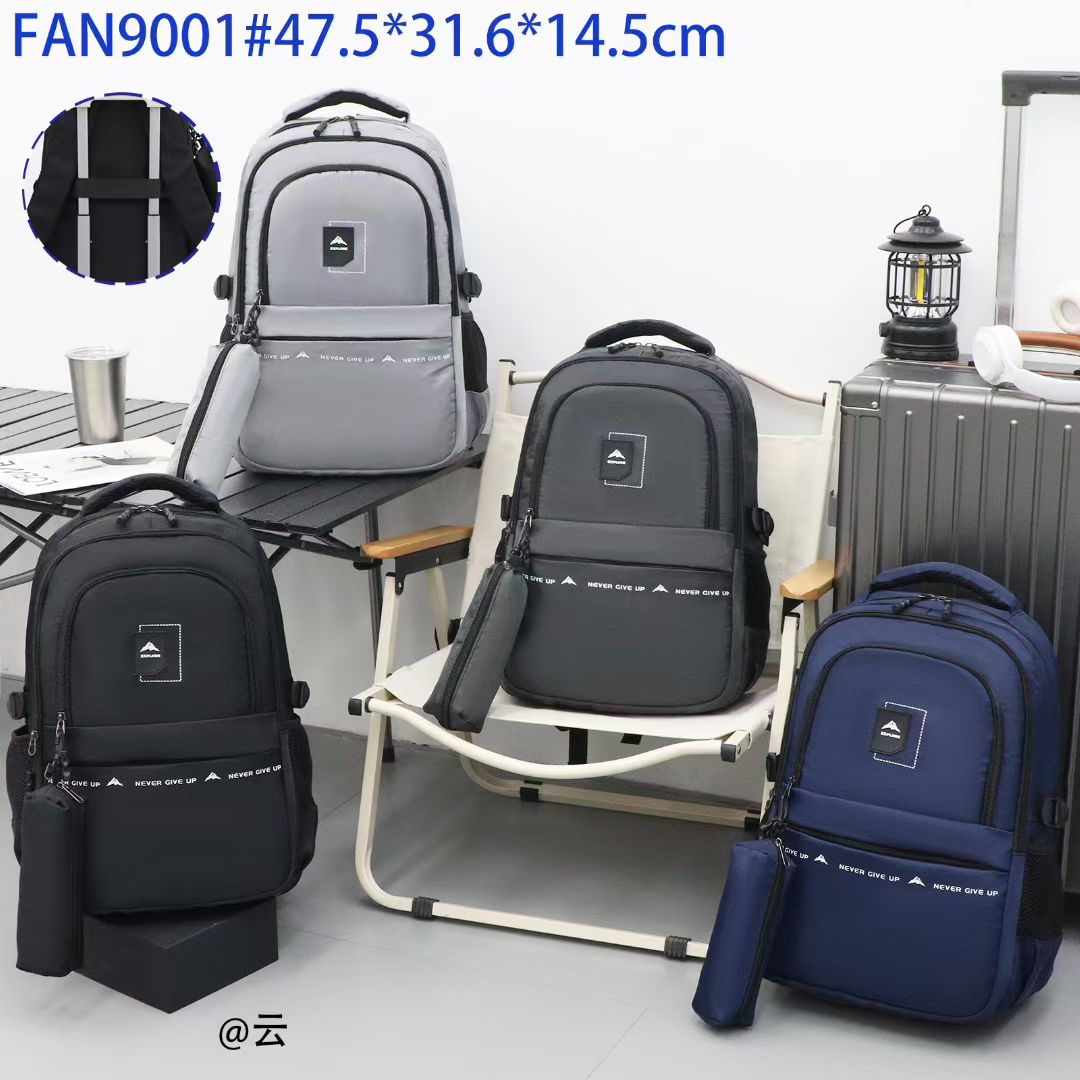 Fresh and light backpack, senior grade schoolbag, casual backpack, large-capacity student bag, waterproof lightweight computer bag backpack detail image 8