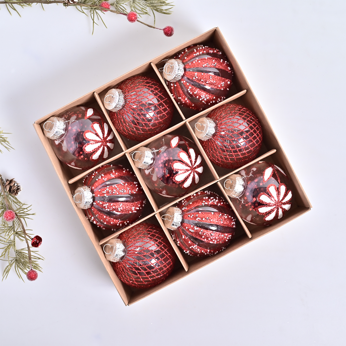 圣诞/圣诞树圣诞用品/透明半圆球/圣诞球/圣诞用品细节图