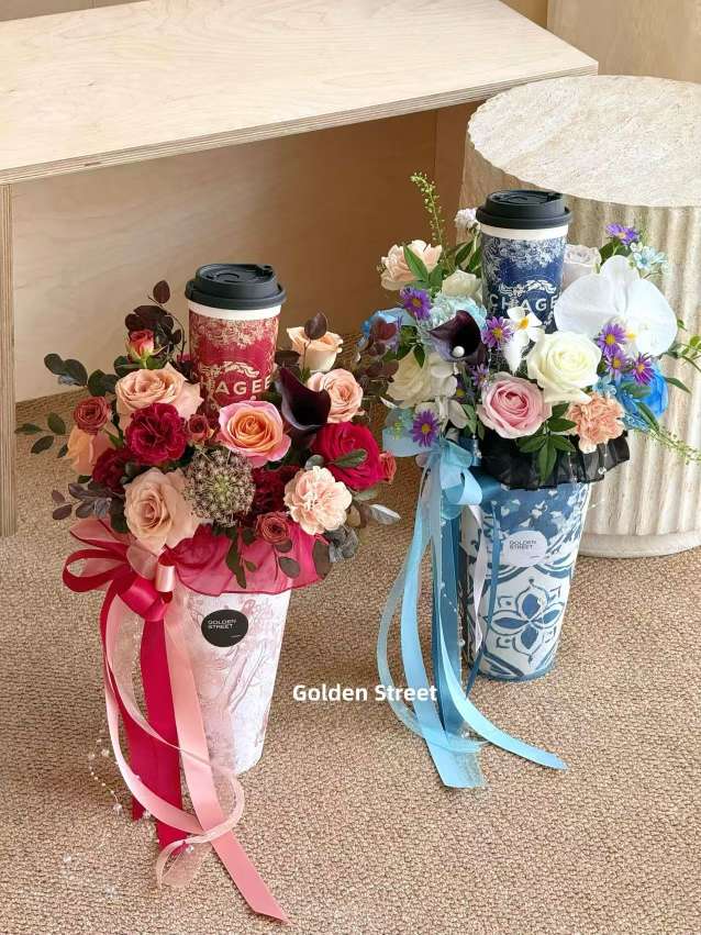 Ice cream wraps, flower vases, dried flowers, and supplies for flower shops detail image 6