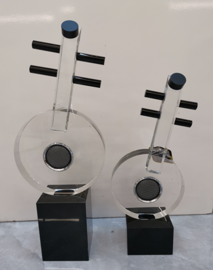 水晶材质 琵芭摆件