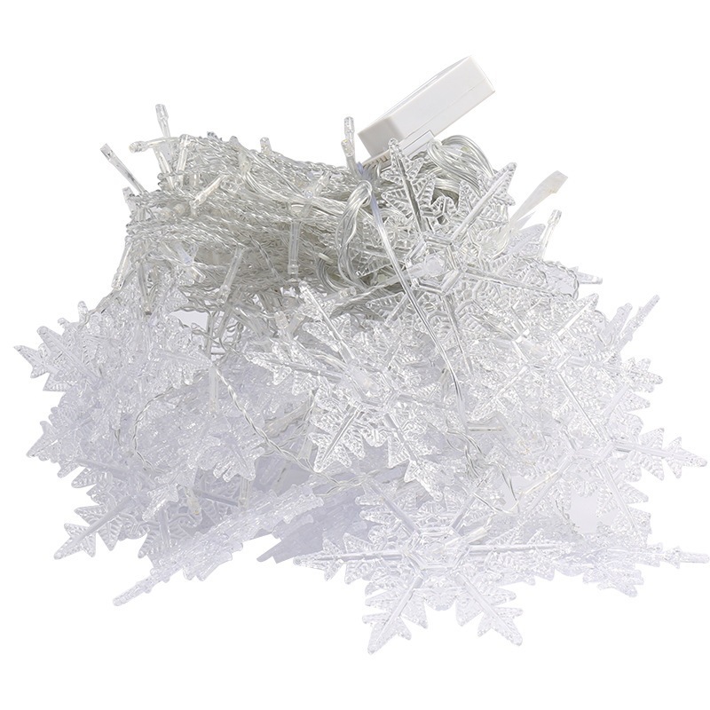 led雪花窗帘灯冰条灯星星灯圣诞节日气氛灯橱窗装饰灯串彩灯批发详情图10