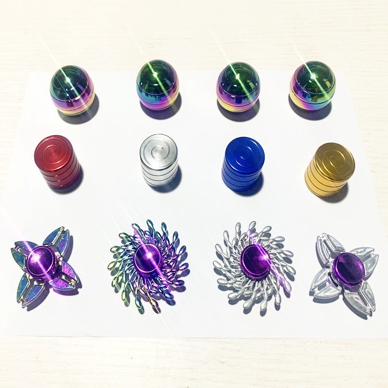 Factory-customized alloy digital fingertip gyroscope, cross-border plastic finger math gyroscope, cross-border handheld luminous toy Specification drawing