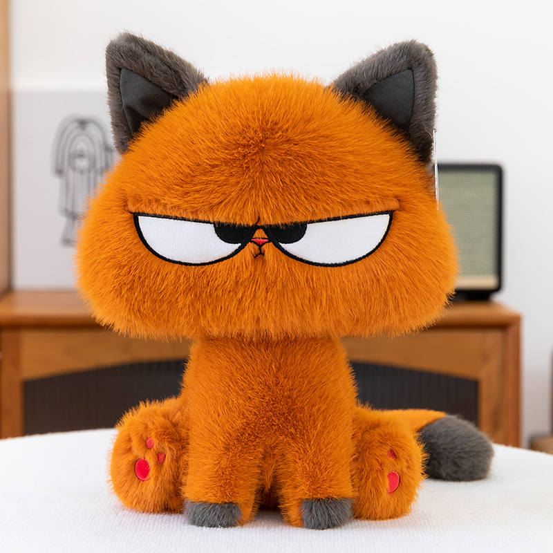 New cool and stylish kitten dolls, cartoon plush toys, cat figurines, living room decorations, girls' throw pillows, children's gifts full figure