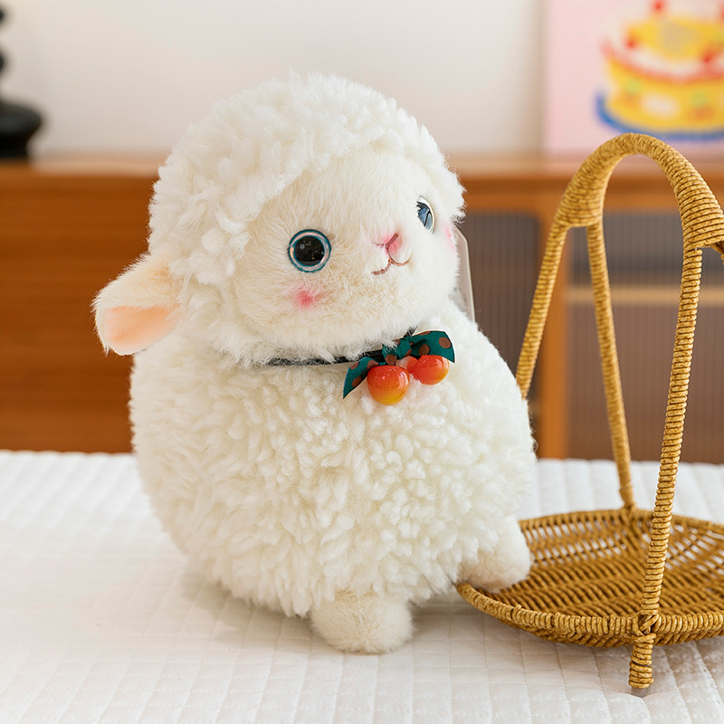 New cross-border cute and fluffy plush toy, soft and adorable little lamb doll, children's soothing toy, birthday gift details Picture