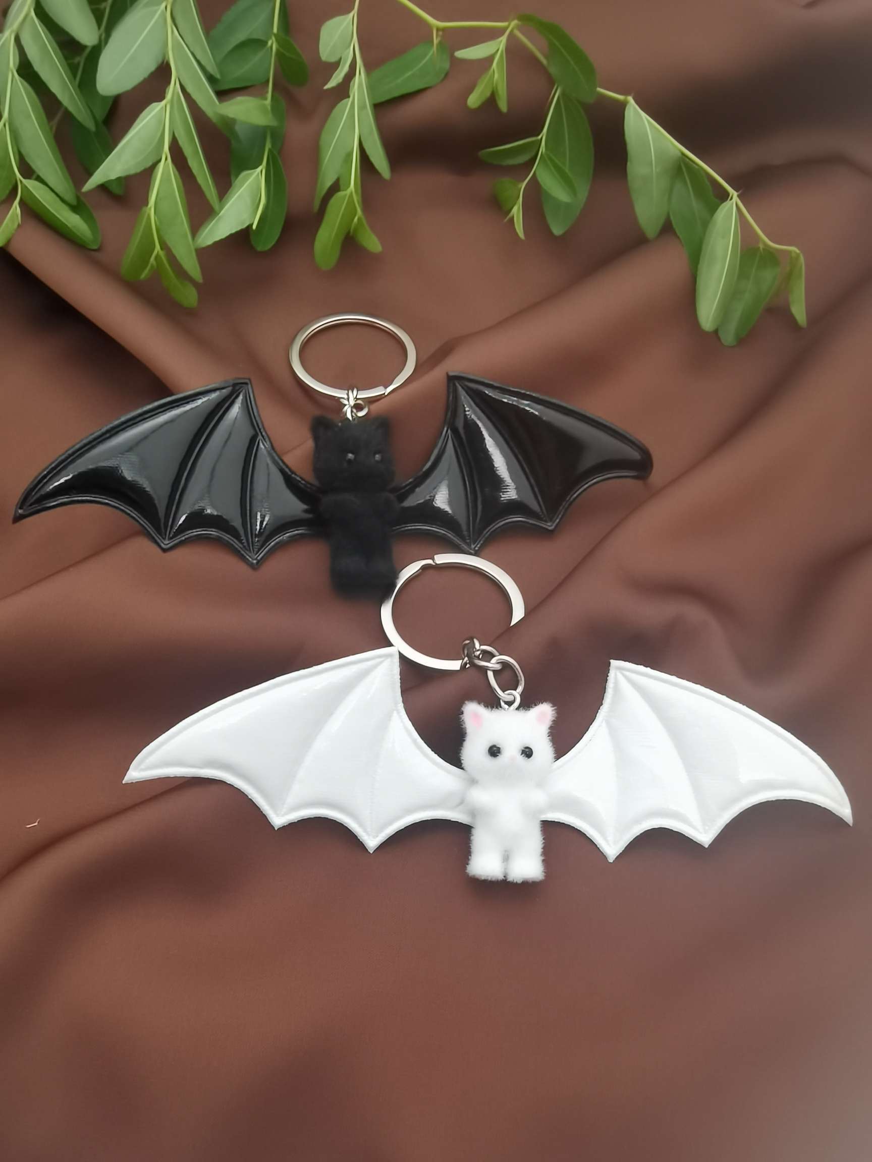 万圣节恶魔蝙蝠钥匙扣