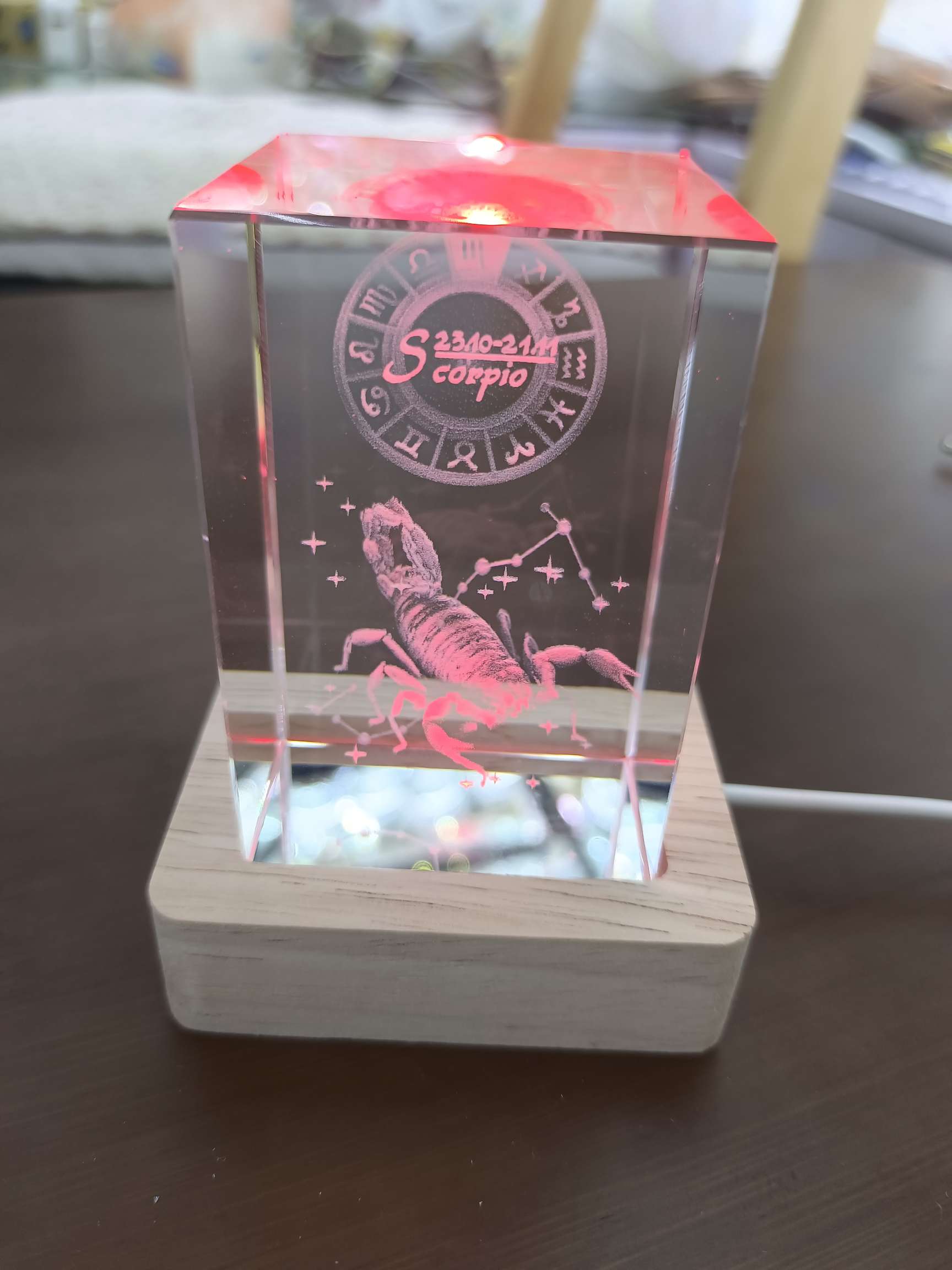 水晶方块，水晶礼品，水晶灯，星座，圣诞礼品详情图2