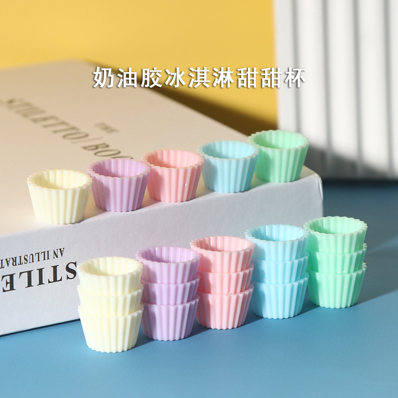 Children's diy cream glue toys, girls' ice cream sweet cups, material kits for making creative cakes, educational full figure