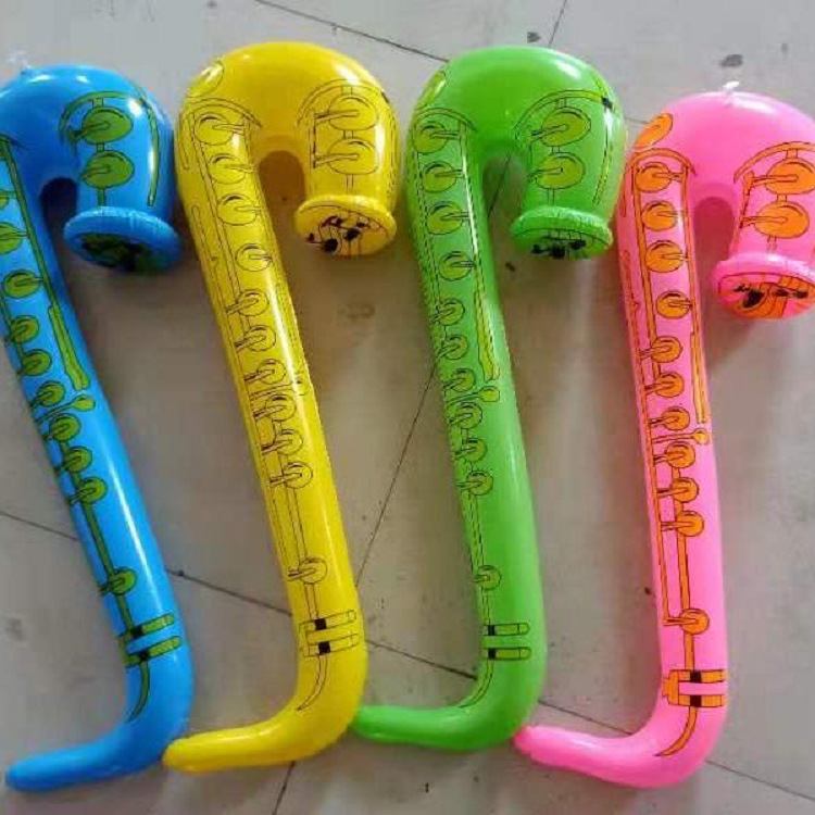 Wholesale of creative PVC saxophone toys, inflatable stage event decoration props, children's simulation inflatable Musical Instruments Specification drawing