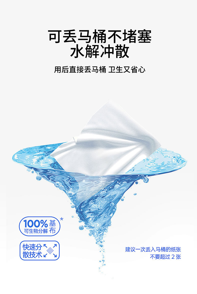 80抽湿厕纸可降解原生木浆湿纸巾加大加厚舒适透气湿巾详情8