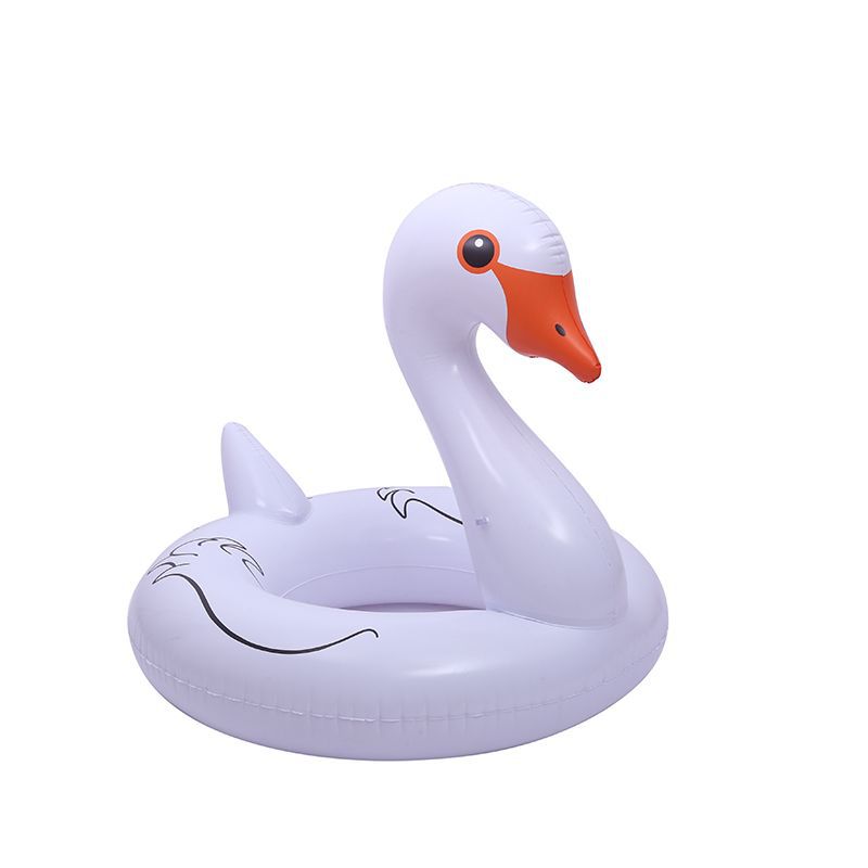 PVC inflatable swan swimming rings are best-selling cross-border products on Amazon for swimming pools and summer water play full figure