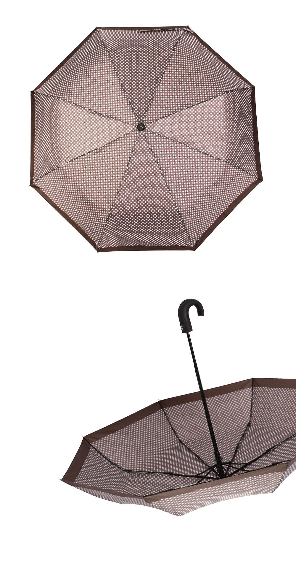 星宝伞HS3229长柄弯钩雨伞男士商务雨伞格纹男士三折全自动雨伞批发详情4