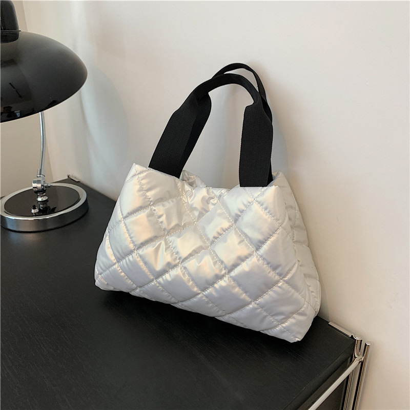 Space Cotton Jacket Bag 2025 Spring New Style Bag, women's fashion diamond-patterned embroidered thread women's single-shoulder armpit bag handbag Application Scenario