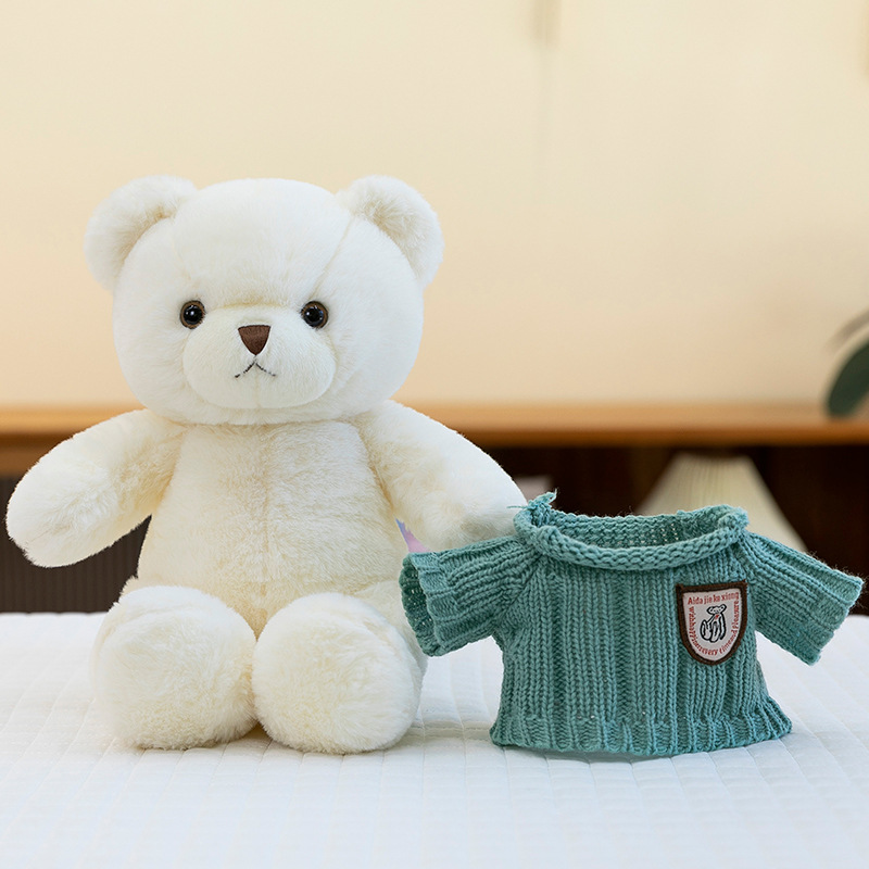 Internet-famous sweatshirts, bear dolls, sweaters, bear plush toys, clothing, teddy bear figurines, event gifts, wholesale logo details Picture