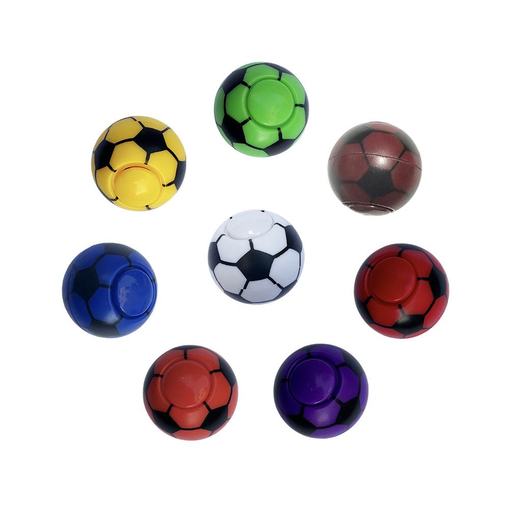 Amazon high-end ABS material football fidget spinner, rugby baseball, tennis ball, basketball ball spinning top toys details Picture