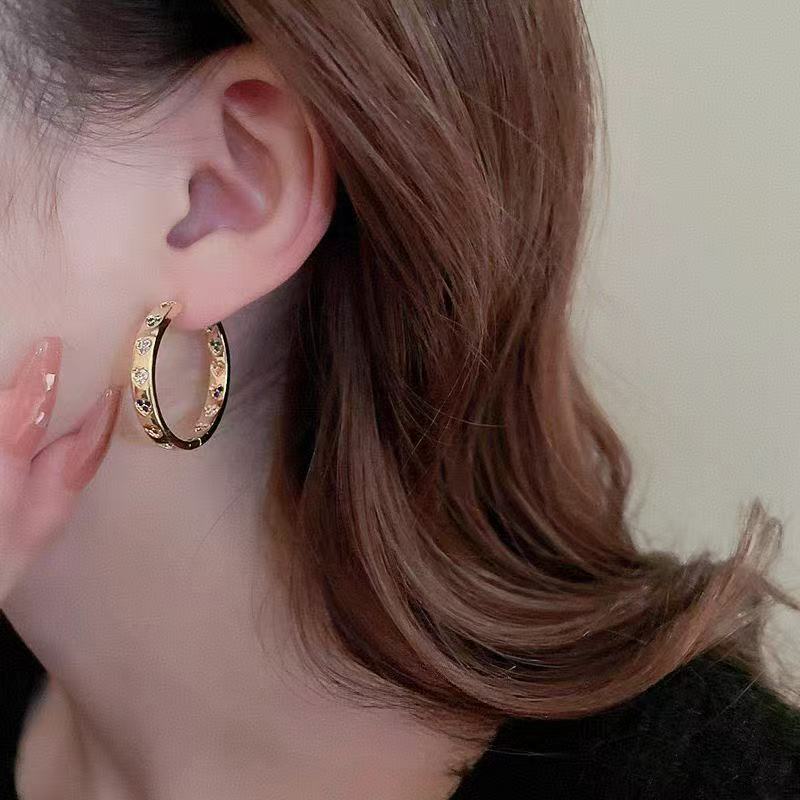 耳钉/饰品爪锆底空托/饰品/蚊香盘耳夹/中国风饰品白底实物图