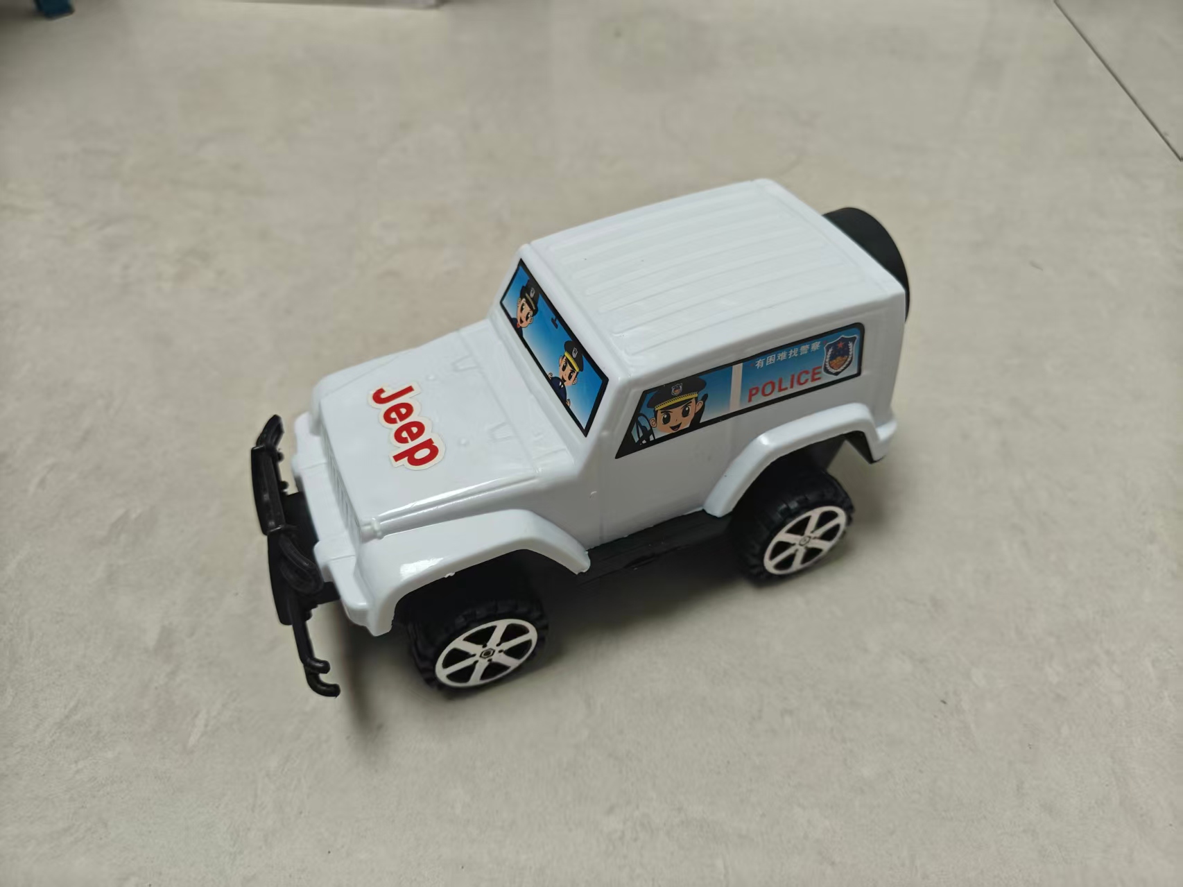 潮玩儿童益智玩具.新款车玩具热销玩具儿童玩具儿童塑料玩具警车咖宝车神吉普车