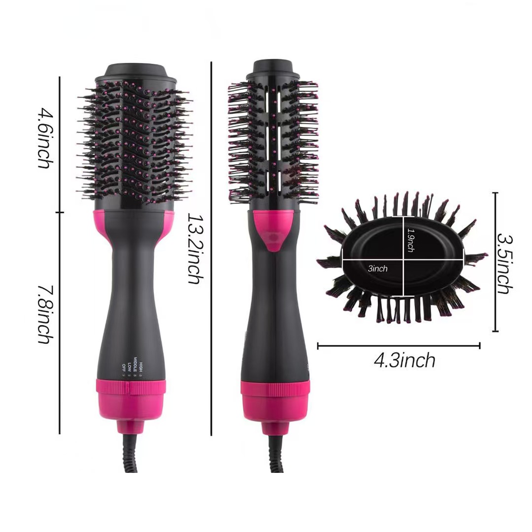 Multi-functional hot air comb, cross-border two-in-one curling iron, straightening comb, hair dryer comb, high-power hair dryer comb Item Picture