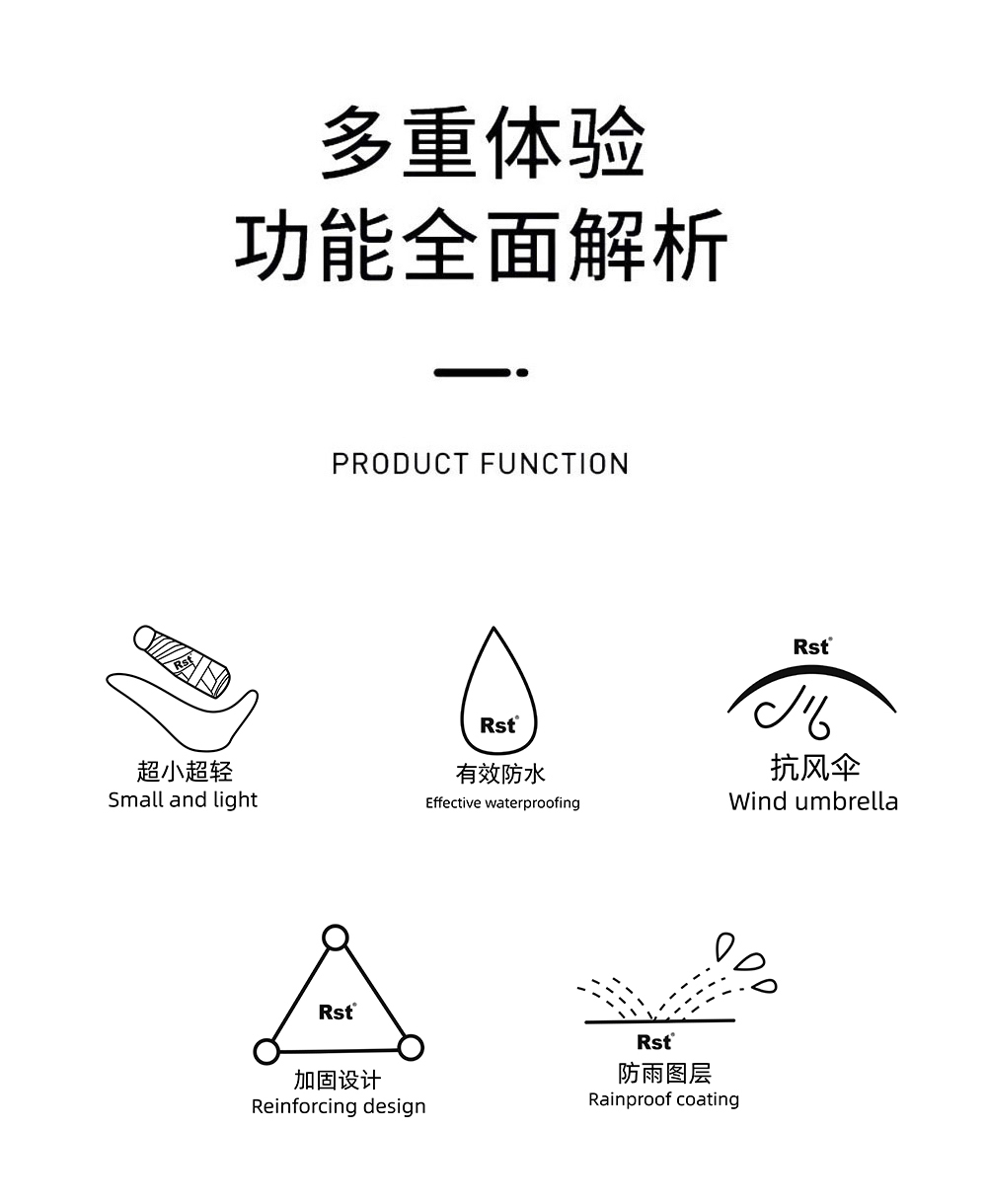 星宝伞5001小碎花口袋伞女士五折雨伞8骨折叠小雨伞晴雨伞女伞韩系雨伞详情3