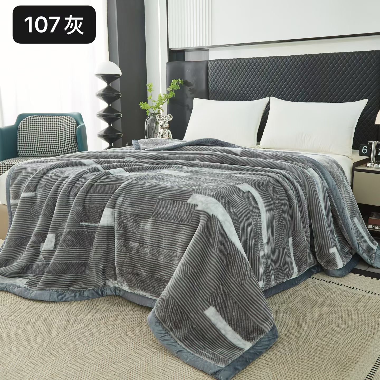 Angora blanket Coral fleece blanket thickened and warm, Razer Cloud blanket gift blanket group purchase wholesale pic 11