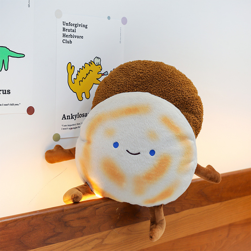 New creative and funny Baoding roujiamo, donkey meat buns, plush toys as gifts, cute plush pillows and cushions details Picture