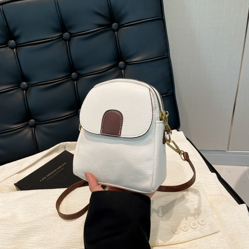 Street minimalist women's bag, small bag, mobile phone bag, new Spring/Summer 2025 crossbody bag, Korean style trendy and fashionable single-shoulder bag Specification drawing