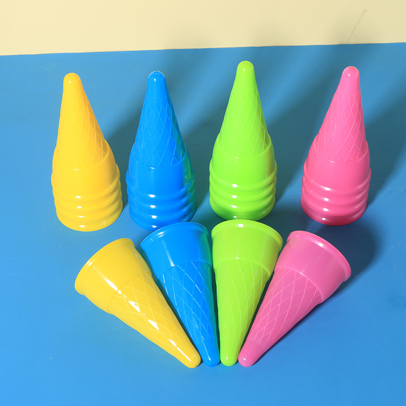 Wholesale of ice cream cones, ice cream sets, children's space toys, sand molds, beach water play tools and accessories from the source factory Specification drawing