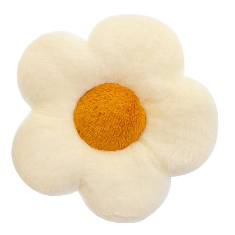 Xiaohongshu's popular flower seat cushion, round plush chair cushion, frellia flower bay window seat cushion, memory foam bottom cushion Item Picture