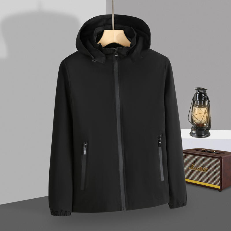 The YIMS-672 thin windbreaker and down jacket has a detachable cap details Picture