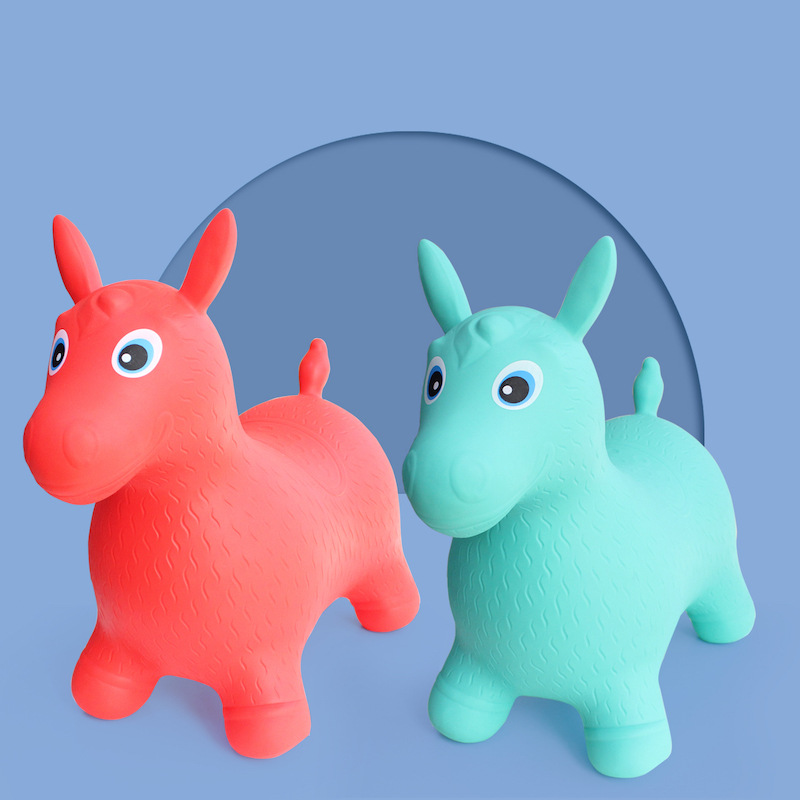 Chentai Children's inflatable toys, jumping horse, rubber horse, PVC toy horse, sports street stall wholesale Specification drawing