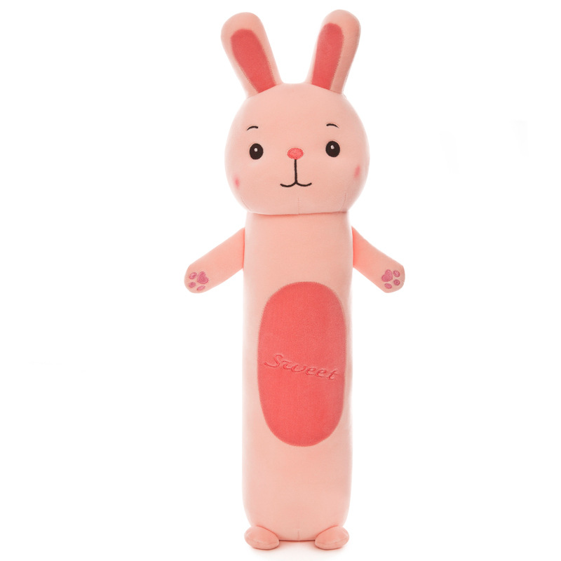 Creative new rabbit dolls are selling well at the street stall. They are children's plush toys, girls' bed dolls and long sleeping cushions Item Picture
