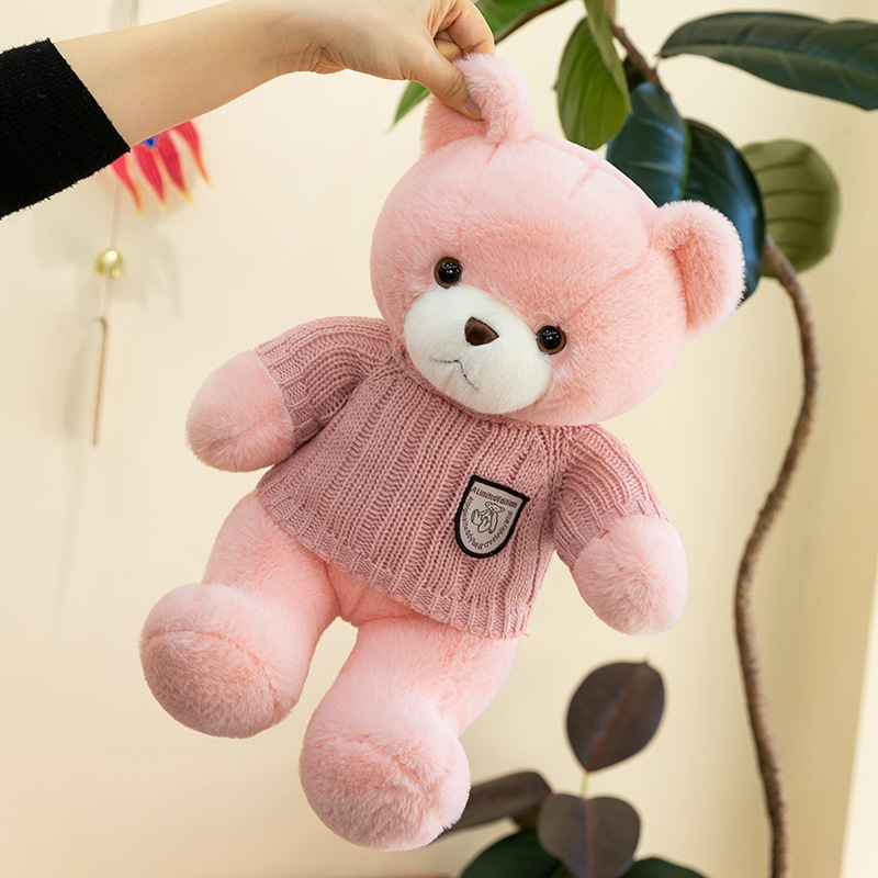 Internet-famous sweatshirts, bear dolls, sweaters, bear plush toys, clothing, teddy bear figurines, event gifts, wholesale logo Application Scenario