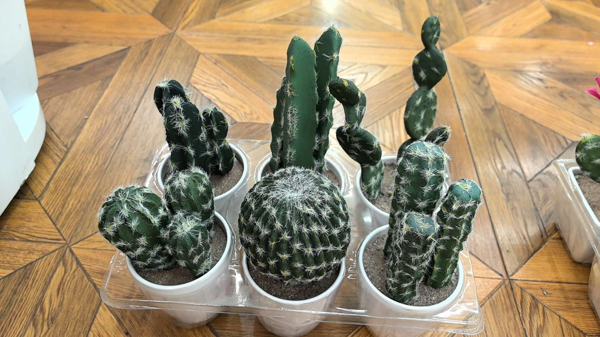 办公仿真园艺桃花假树蝴蝶兰仿真花剑兰盆栽装饰品文化摆件沙漠盆栽细节图