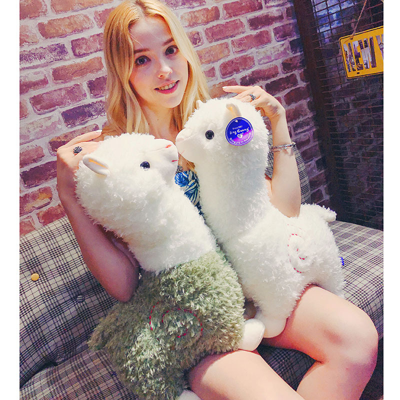Foreign trade wholesale alpaca doll dolls, large plush toys, sleeping pillows, company event gifts, logo Specification drawing