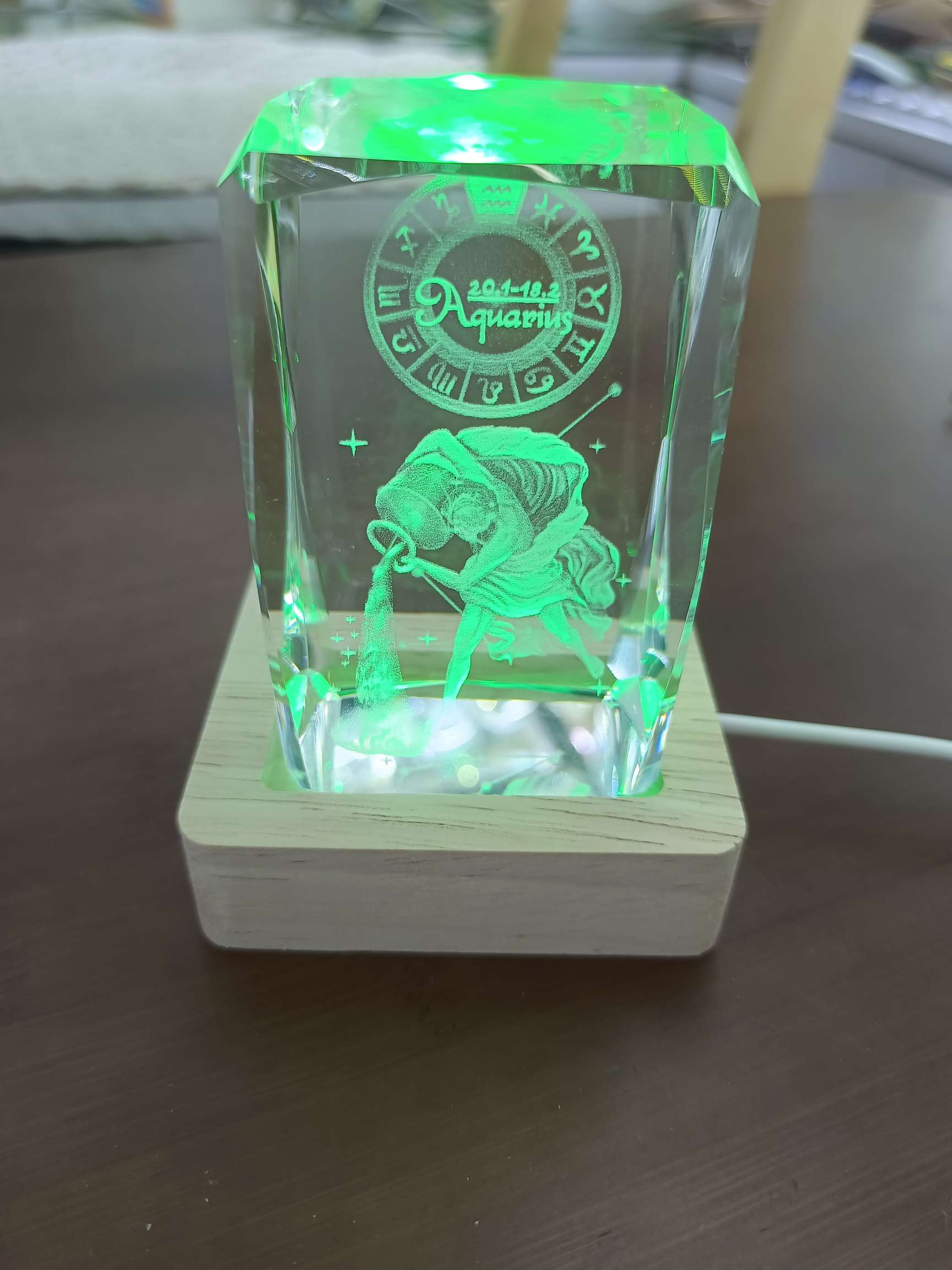 水晶方块，水晶礼品，水晶灯，星座，圣诞礼品详情图4