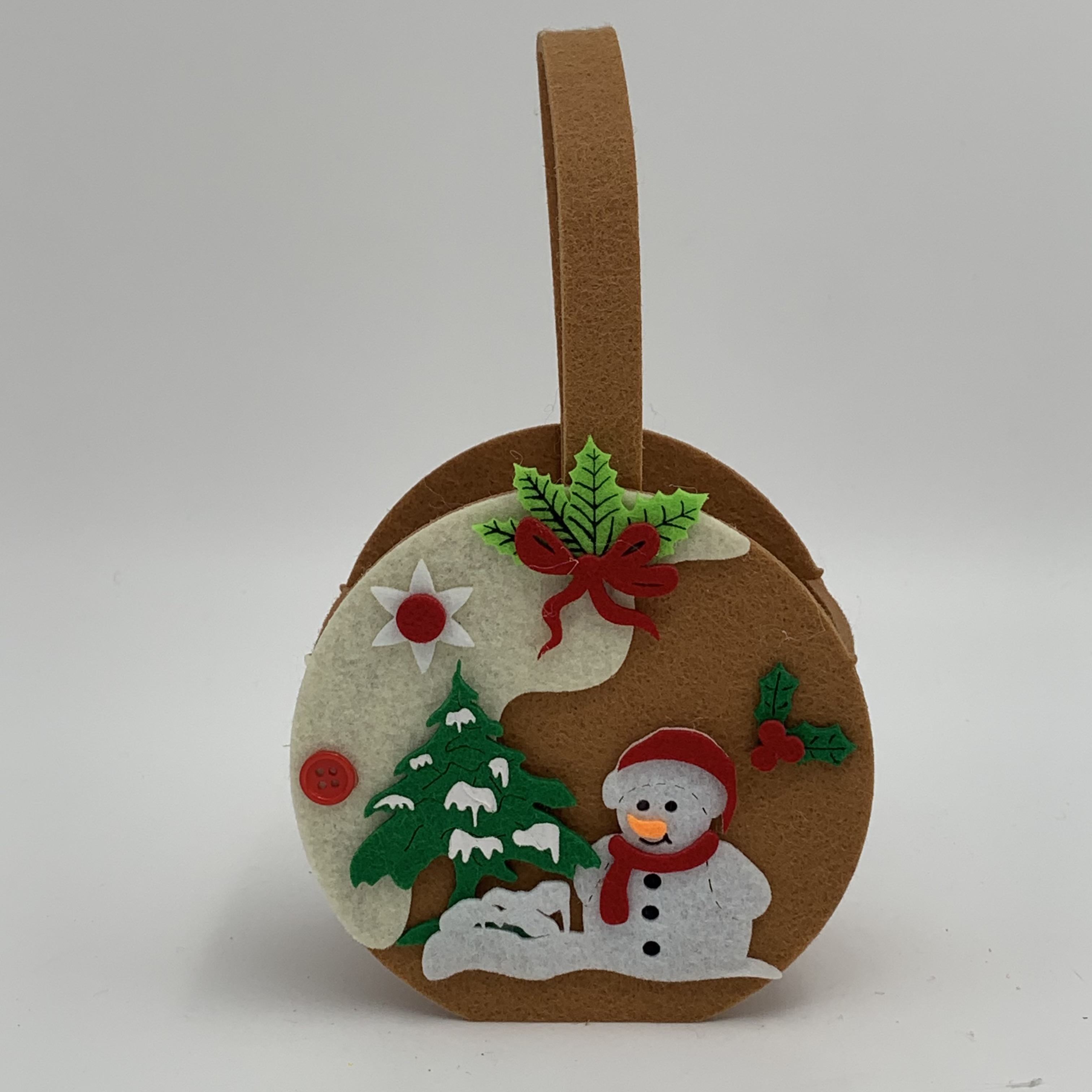 Felt fabric Christmas decoration bag, Christmas tree pendant, Christmas candy bag, Santa Claus, snowman, deer Specification image