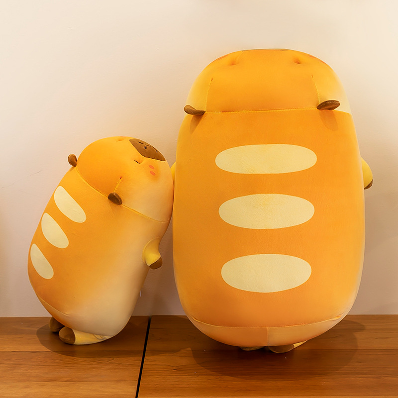 Cross-border capybara throw pillow, Kapibara plush toy, peach doll, office nap pillow, children's birthday gift Application Scenario