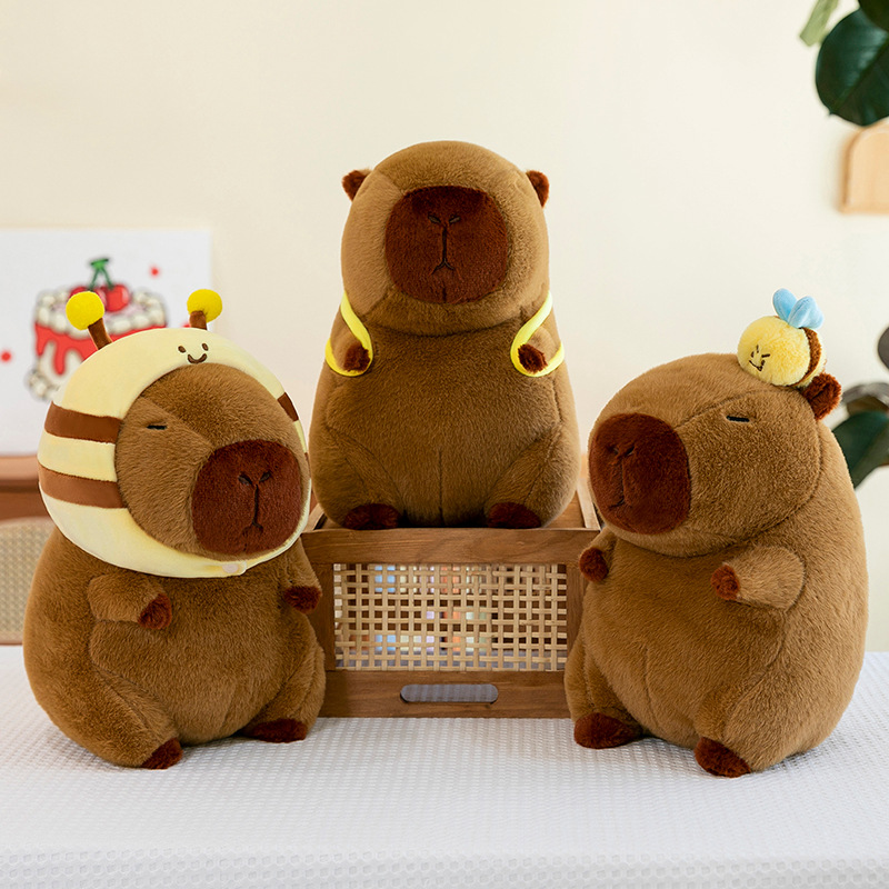 Cross-border new Capybara Bee Capybara plush toy, children's birthday gift, Capybara doll, bee doll details Picture
