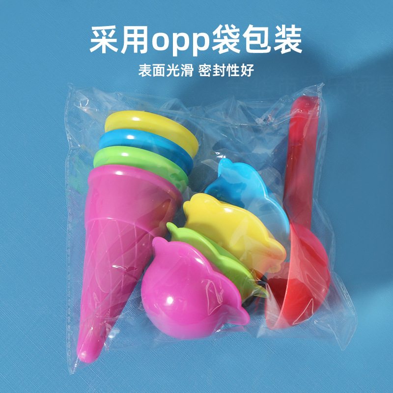Cross-border supply space toys, sand molds, ice cream cones, 9-piece set, spoons, colored sand, plasticine, tools, clay Application Scenario