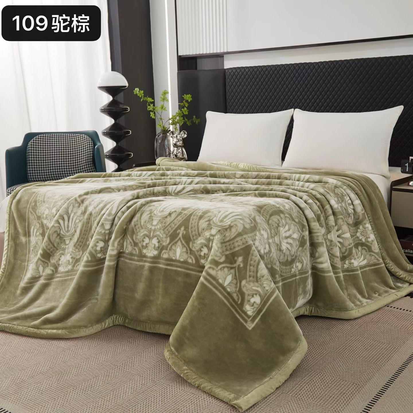 Angora blanket Coral fleece blanket thickened and warm, Razer Cloud blanket gift blanket group purchase wholesale pic 13